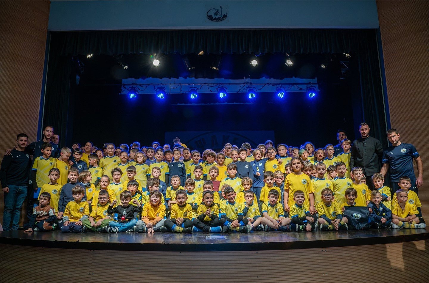 kids playing football